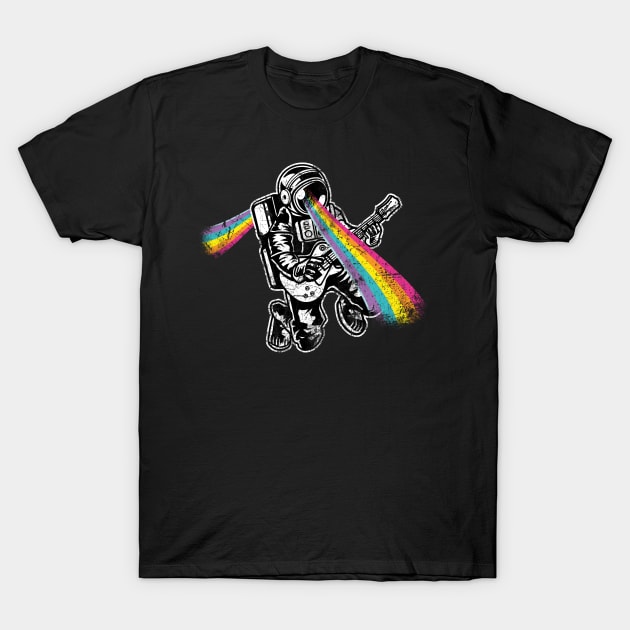 Space Astronaut Rainbow T-Shirt by Foxxy Merch